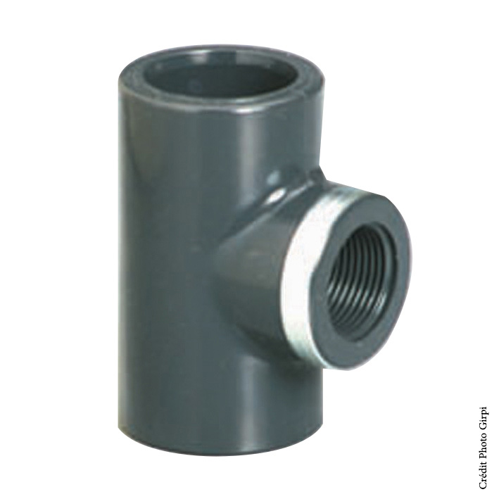 Té taraudé GIRPI Ø40mm 142x111x78